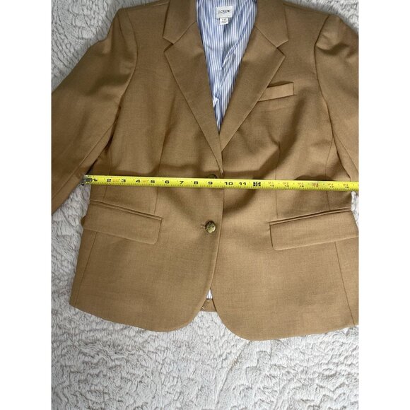 J CREW navy NWOT Schoolboy Blazer Satin Lined Gold Buttons Size 12 never worn - Picture 6 of 9